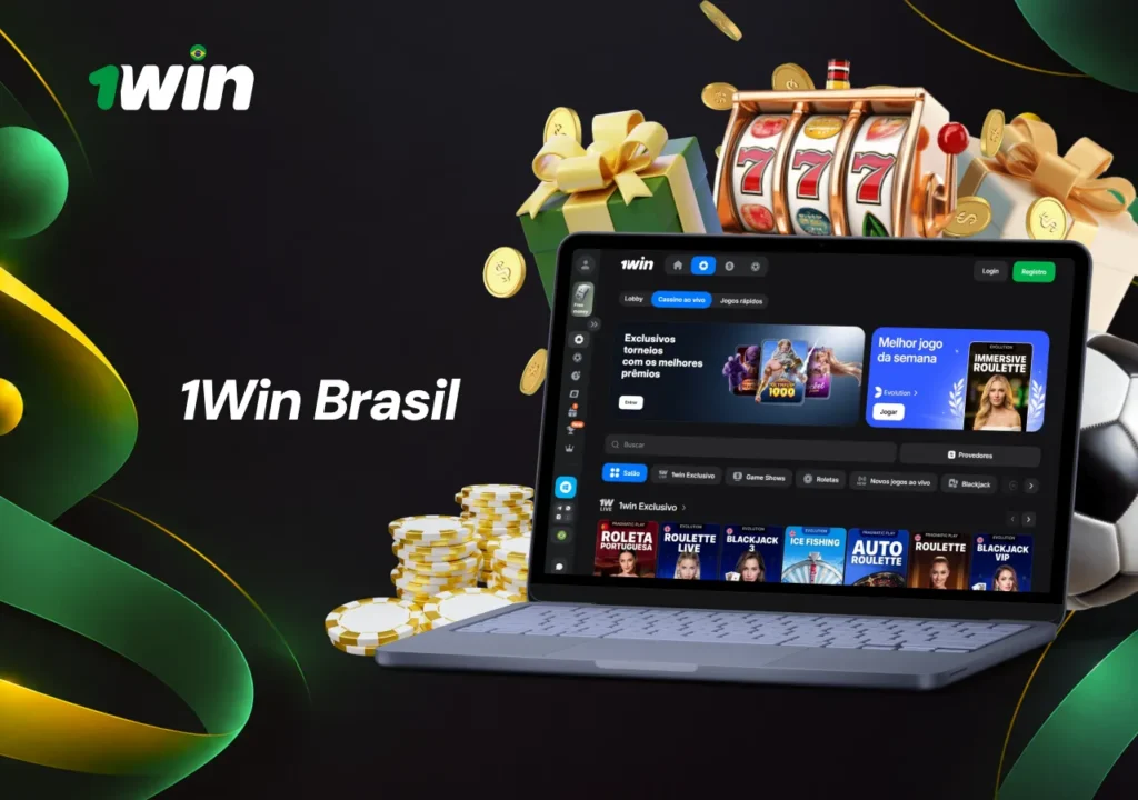 Página inicial do 1Win Casino com jogos, apostas esportivas e ofertas de bônus.