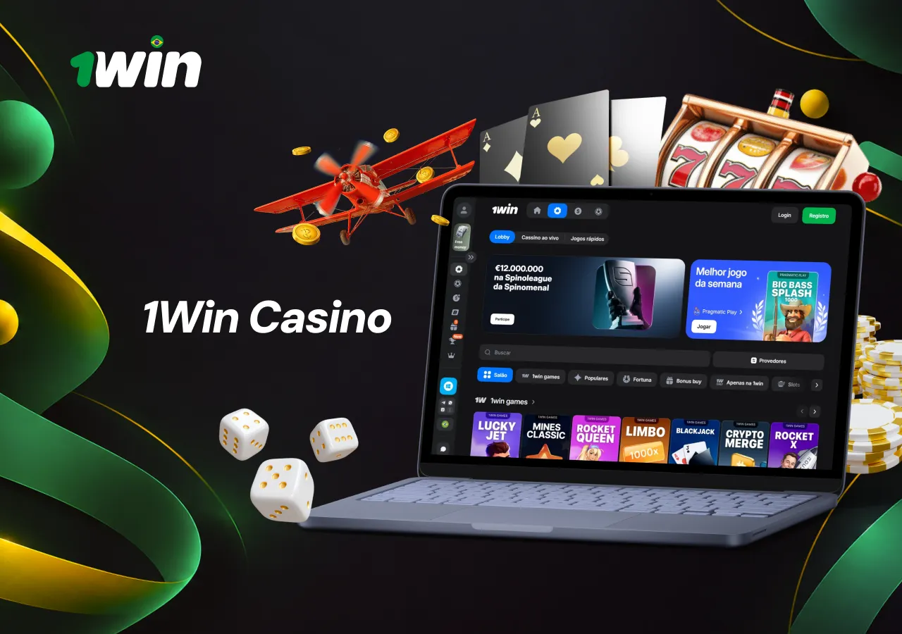 Catálogo com slots, jogos ao vivo e opções de jogos com jackpot no 1Win Casino.